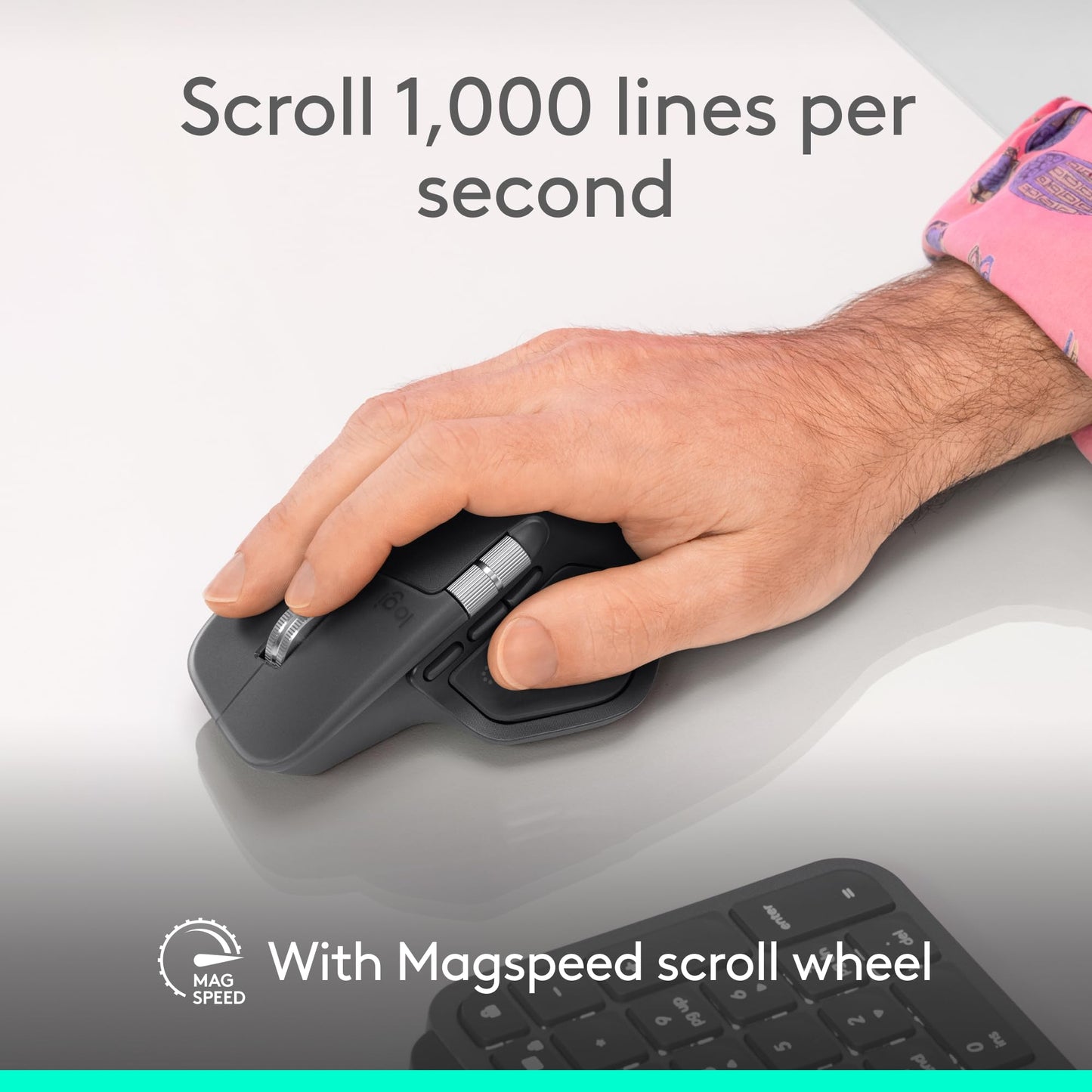 Logitech Ratón Inalámbrico Ergonómico MX Master 4 (Grafito)