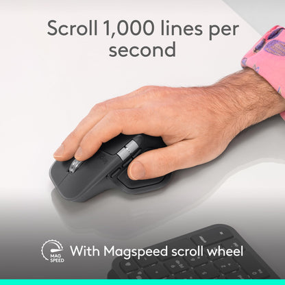 Logitech Ratón Inalámbrico Ergonómico MX Master 4 (Grafito)
