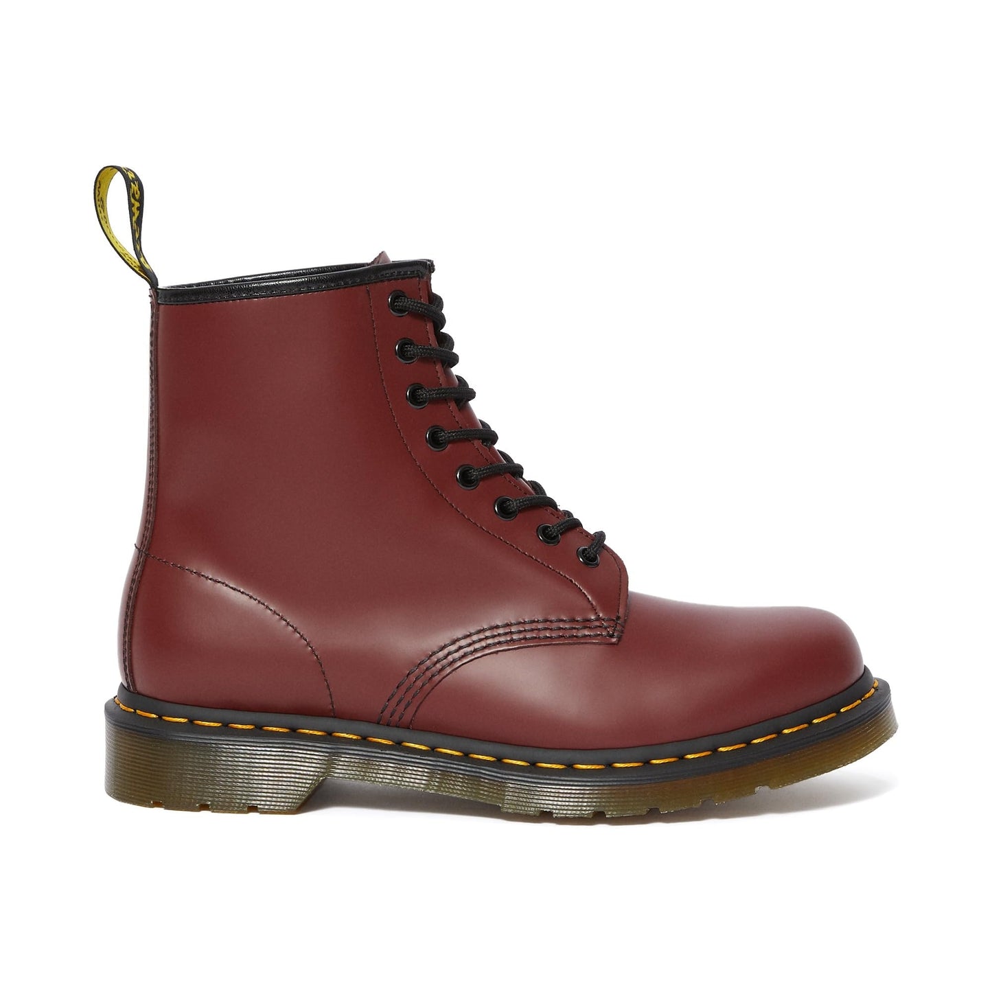 Dr. Martens Unisex 1460 Smooth Leather 8 Eye Boot, Cherry Red