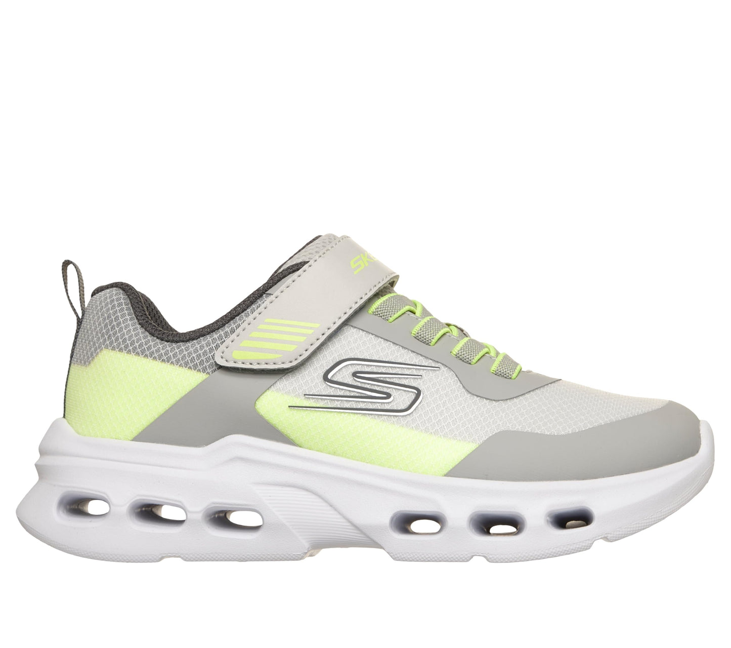 Skechers Glide-Step Drift-Zorzox, Gray/White/Yellow