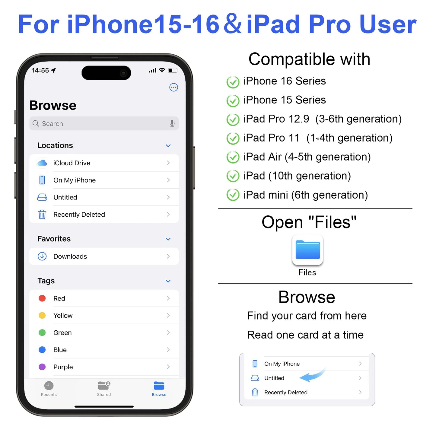 SZHAIYIJIN Lector de Tarjetas SD para iPhone