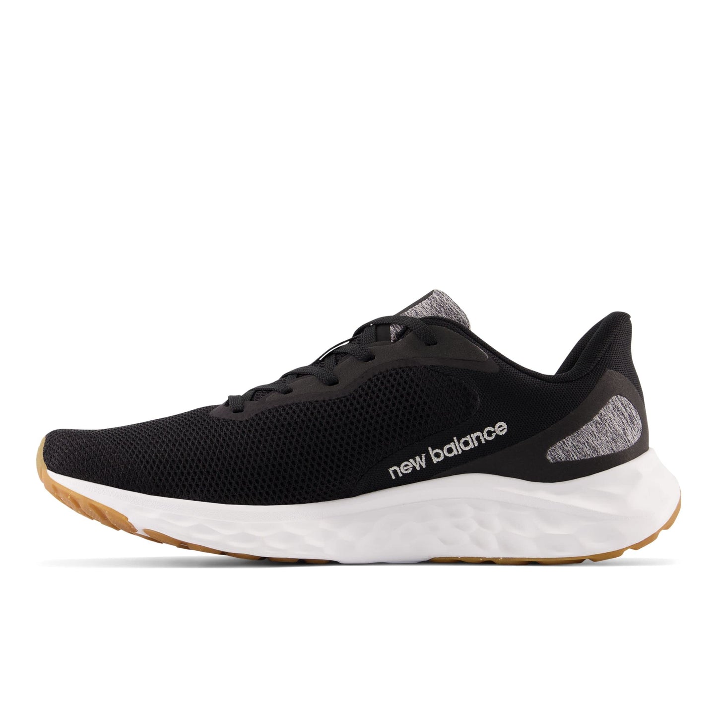New Balance Men's Fresh Foam Arishi V4 Running Shoe, Black/Silver Metallic/Gum 2