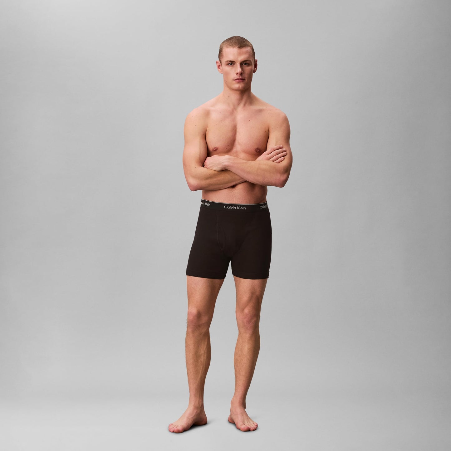 Calvin Klein Calzoncillos Bóxer de Algodón Clásicos para Hombre (Negro / Talla L / Paquete de 3)