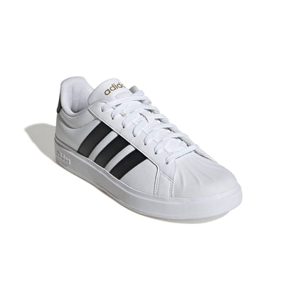 adidas Men's Streetalk, White/Black/Gold Metallic