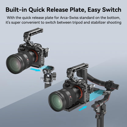 SmallRig Jaula para Cámara Sony A7RIII / A7III / A7M3 (Negro / 2087)