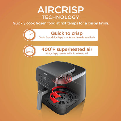 Ninja Freidora de Aire con Air Crisp de 5 QT (AF141 / Grey)