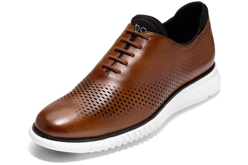 Cole Haan Mens 2 Zerogrand LSR Wing British Tan/Black/Ivory