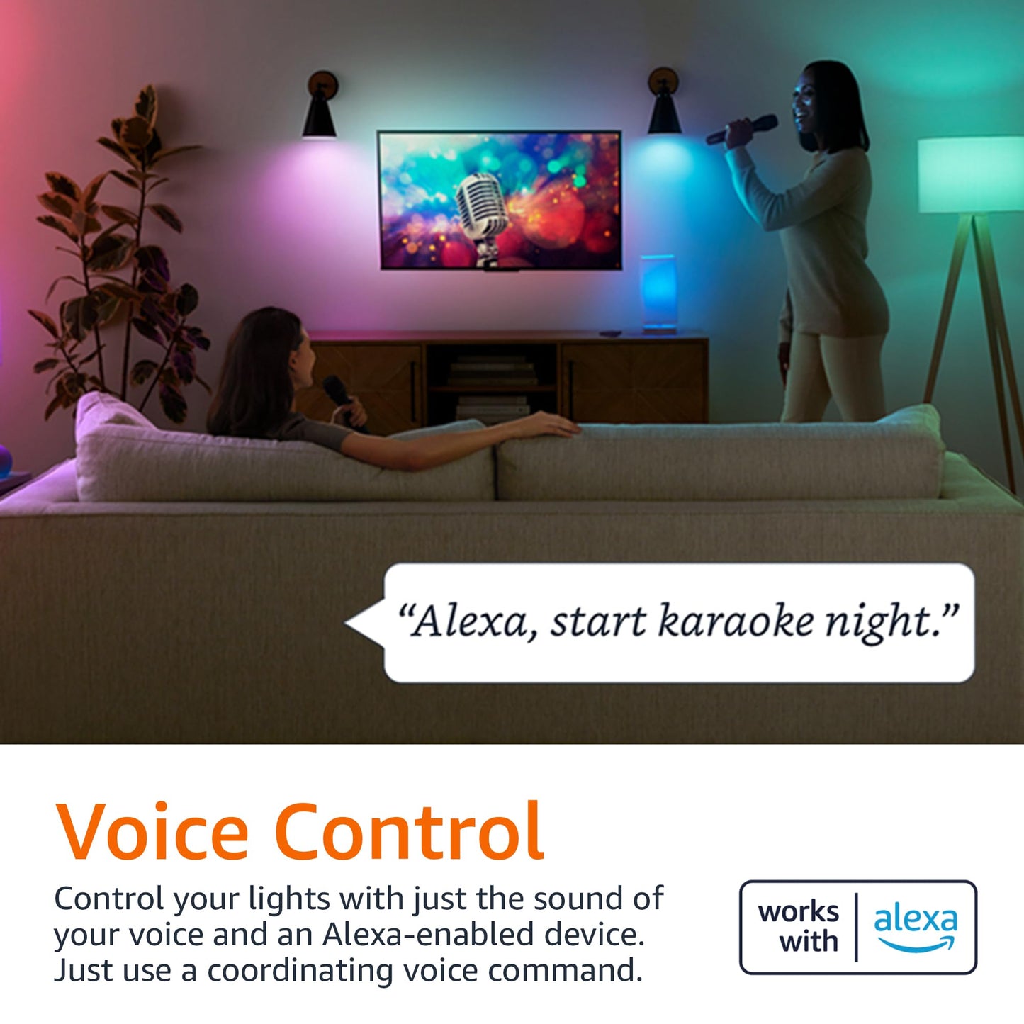 Amazon Basics Focos LED Inteligentes A19 (Paquete de 4 / 9W)