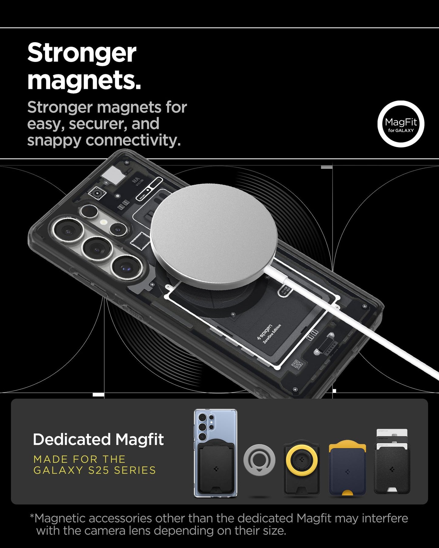 Spigen Funda Ultra Hybrid MagFit para Galaxy S25 Ultra (Zero One)