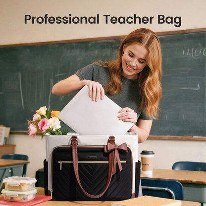 LOVEVOOK Bolso Tote para Maestras y Enfermeras (Laptop)
