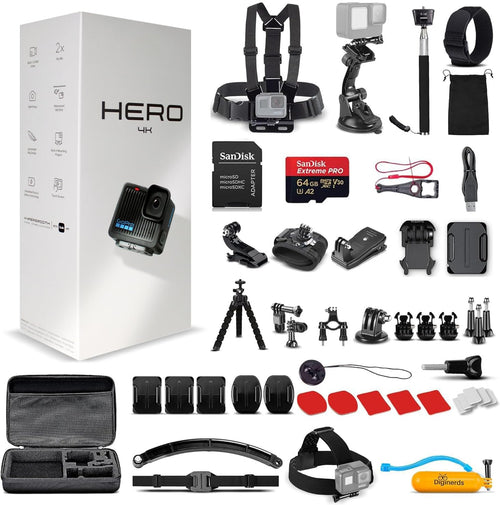 GoPro Cámara de Acción Compacta Hero (Tarjeta de 64GB)