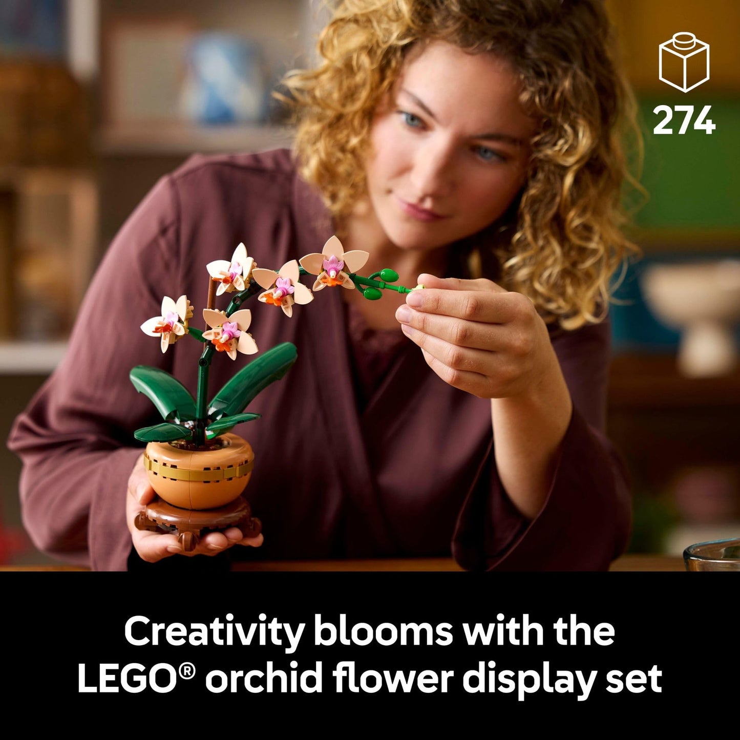 LEGO Botanicals Set de Construcción de Mini Orquídea (10343)
