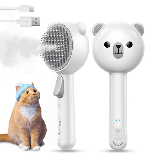 Cepillo a Vapor para Gatos Recargable USB