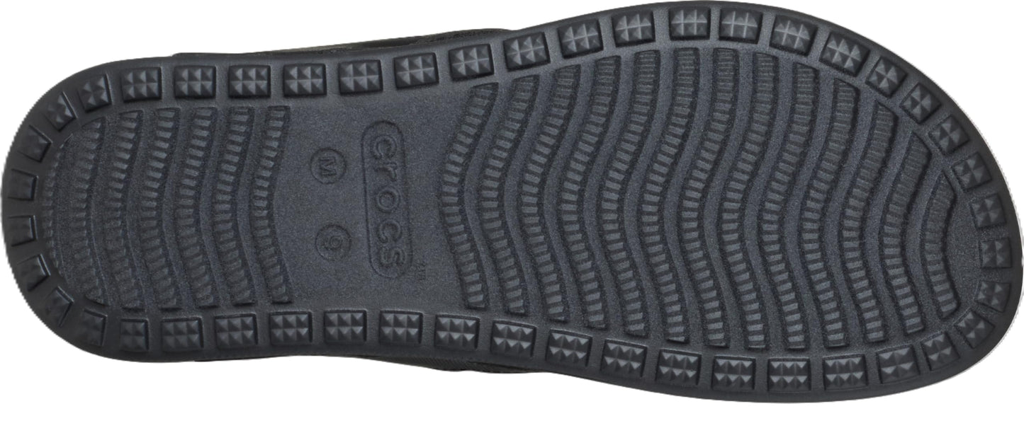 Crocs Men's Yukon Sport LR Lightweight Flip Flop Sandals, Black/Slate Grey