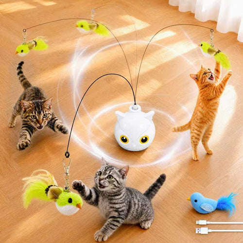 Juguete Interactivo de Pájaro Volador para Gatos
