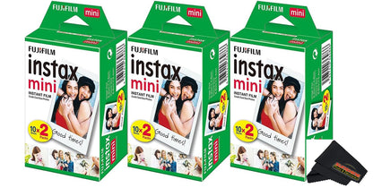 Fujifilm Película Instantánea Instax Mini Paquete Doble (60 Fotos / Formato de Luz Diurna)