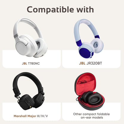 Estuche Linpr para auriculares JBL Tune 780NC, 520BT y 510BT (Negro)