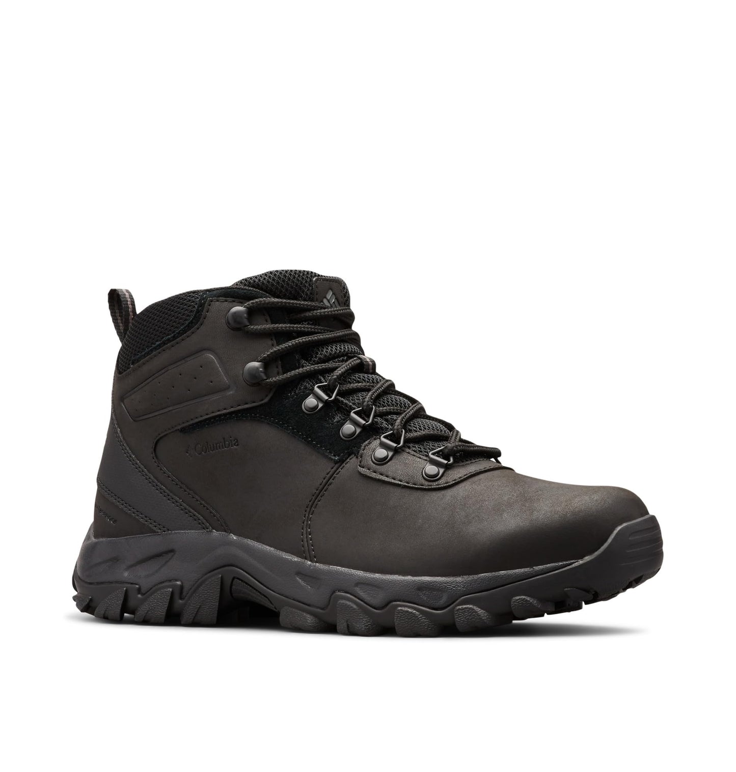 Columbia Mens Newton Ridge Plus II Waterproof Hiking Boot, Black/Black