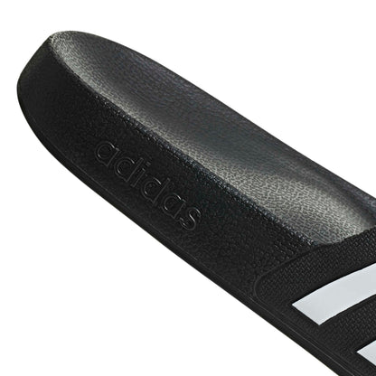adidas unisex-adult Adilette Aqua Slides Black/White/Black 12