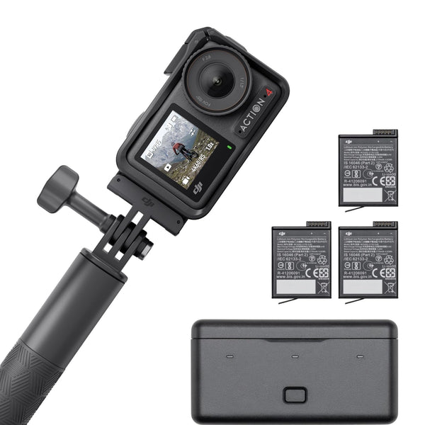 DJI Osmo Action 4 Adventure Combo, Waterproof Action Camera with 1/1.3