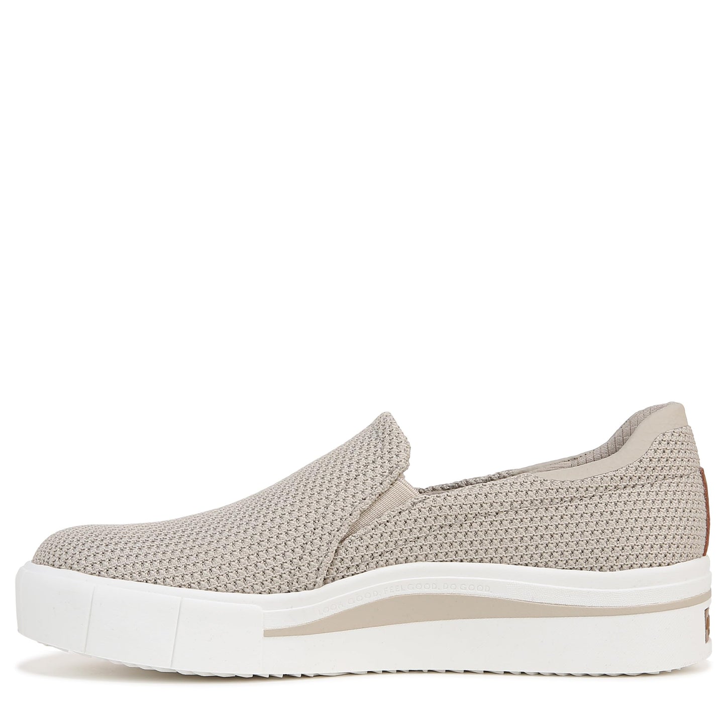 Dr. Scholl's Womens Happiness Lo Sneaker Light Taupe Knit