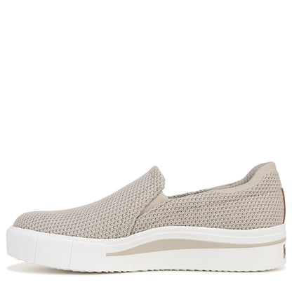 Dr. Scholl's Womens Happiness Lo Sneaker Light Taupe Knit