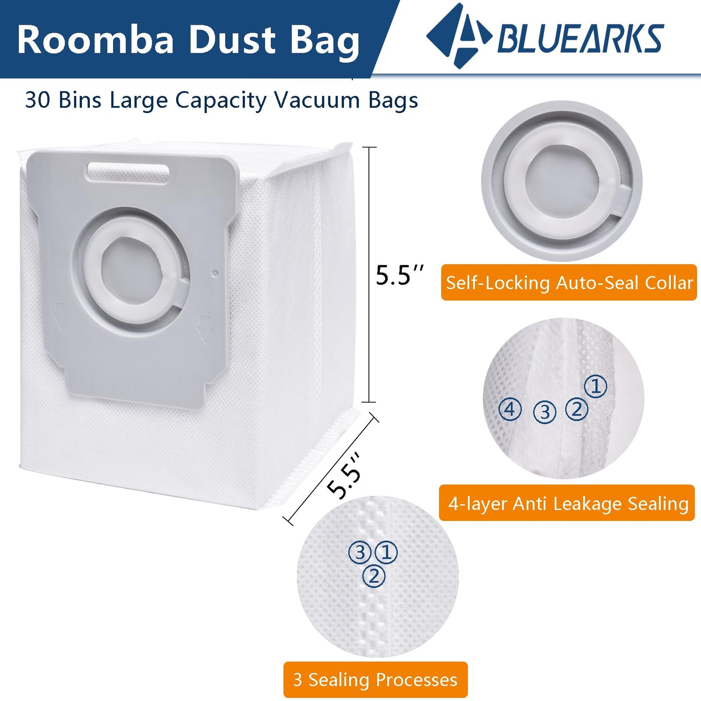 Bluearks Kit de Accesorios y Piezas para Robot Aspirador Roomba (16 Piezas)