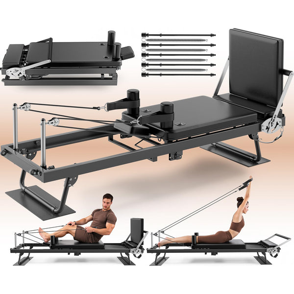 TYRSEN Máquina de Pilates Reformer Plegable