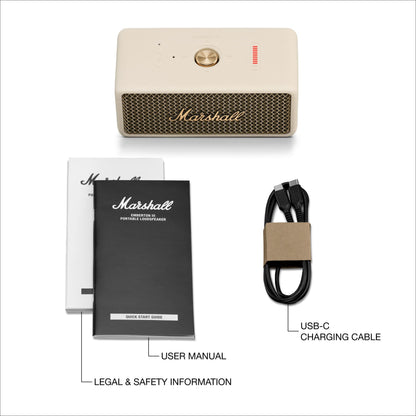 Marshall Emberton III Altavoz Portátil con Bluetooth (Crema)