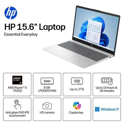 HP Laptop Táctil Pavilion 15.6" (256GB / Wi-Fi 6)