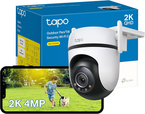 TP-Link Tapo Cámara de Seguridad WiFi para Exteriores 2K QHD (Tapo C520WS)