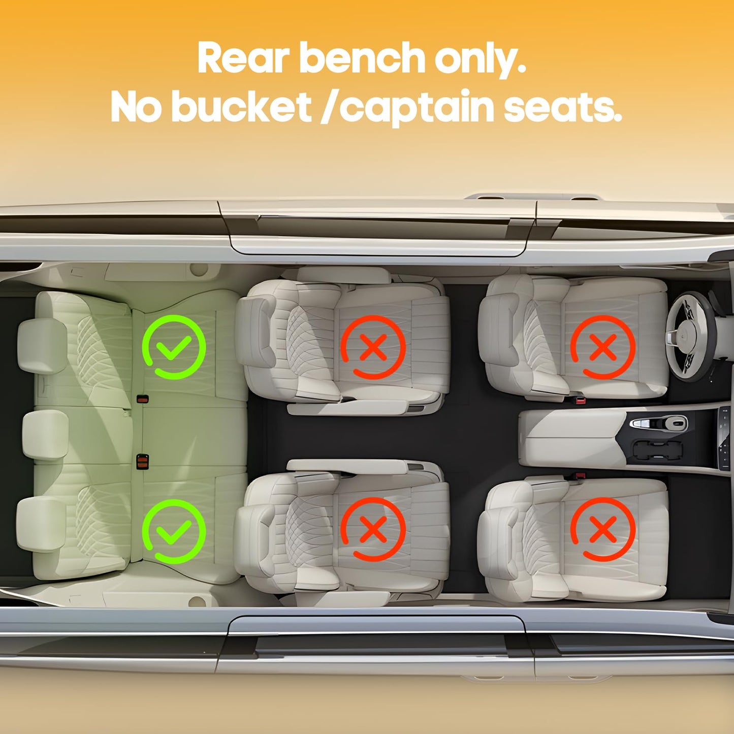 PETICON Asiento Extensor de Coche para Perros Grandes