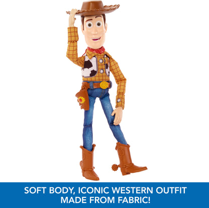 Mattel Figura de Acción Woody Parlante de Toy Story (12 pulgadas)