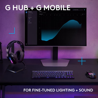 Logitech G522 Lightspeed Wireless Gaming Headset, Full-Band Mic, Advanced Audio, Tri-Connect (Lightspeed, Bluetooth, USB A to C), LIGHTSYNC RGB, for PC & Nintendo Switch/Switch 2 – Black