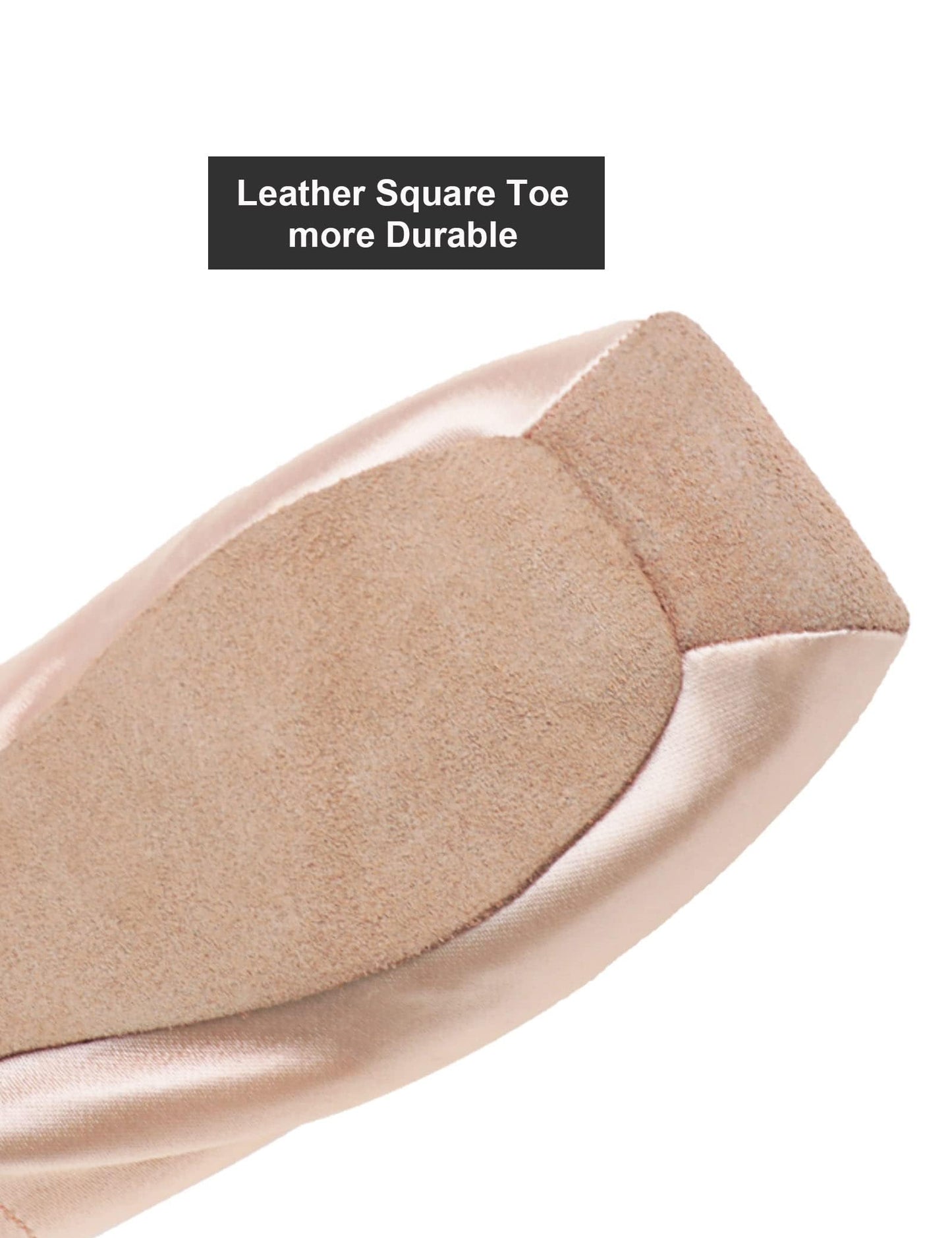 Daydance Girls Ballet Pointe Shoes Women Ballerina Shoes with Suede Sole Including Ribbon Band, Elastic Band, Toe Pad