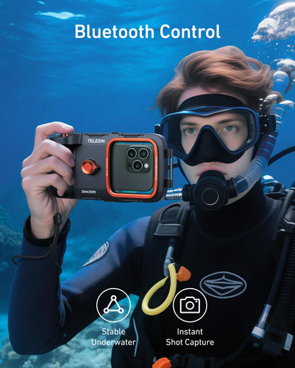 TELESIN Funda Subacuática Universal para Teléfono (Carcasa Impermeable)