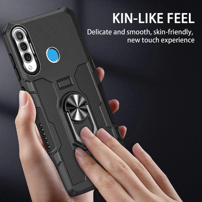 Sidande Funda Protectora con Soporte Magnético para Huawei P30 Lite (Negro)