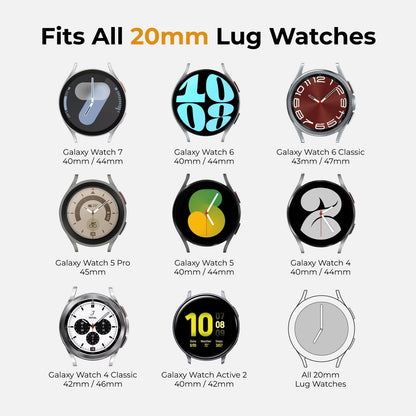 Acextro Correa Deportiva de Silicona para Galaxy Watch 7 (Paquete de 3 / 44mm y 40mm)