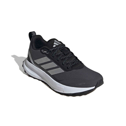 adidas Women's Run Falcon 5 Trail Running, Black/Silver Metallic/Carbon