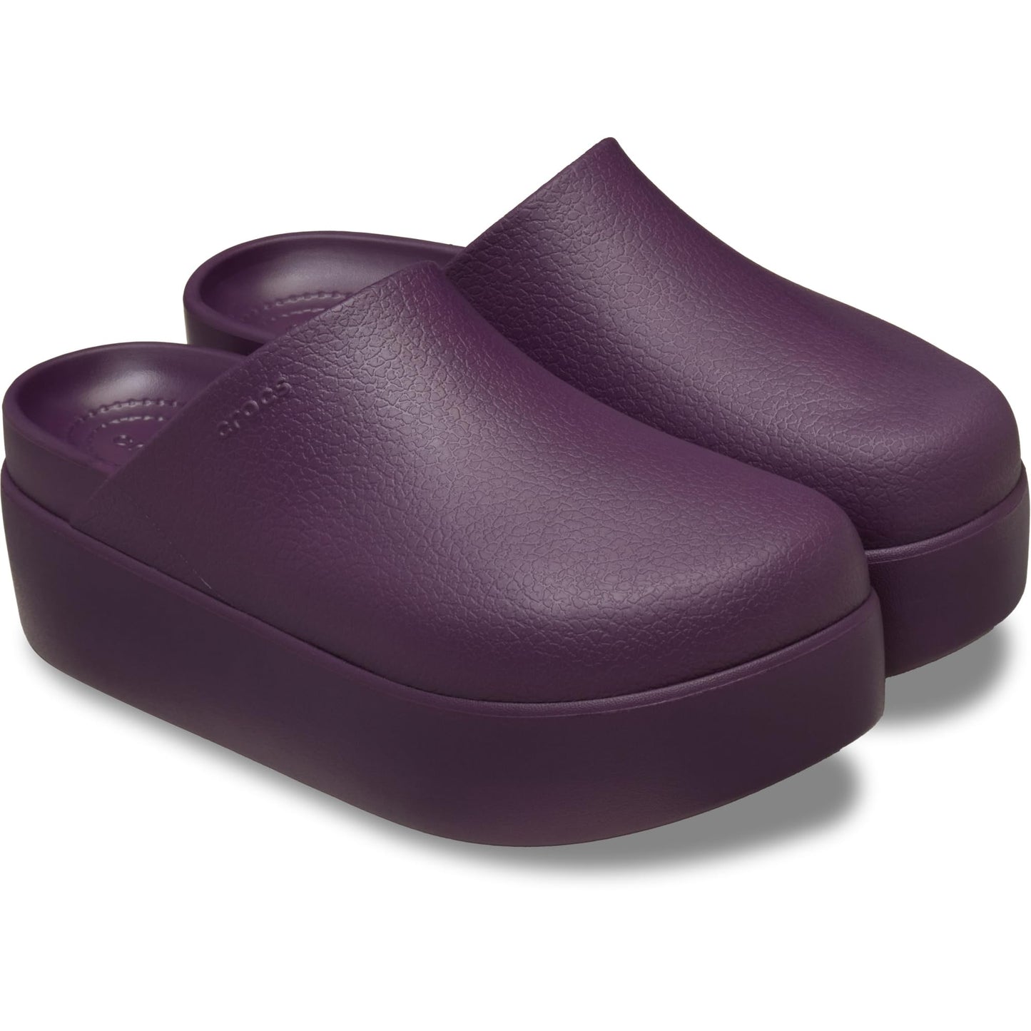 Crocs Women's Dylan Platform Clog, Mule Platform Shoes for Women, Plush Plum