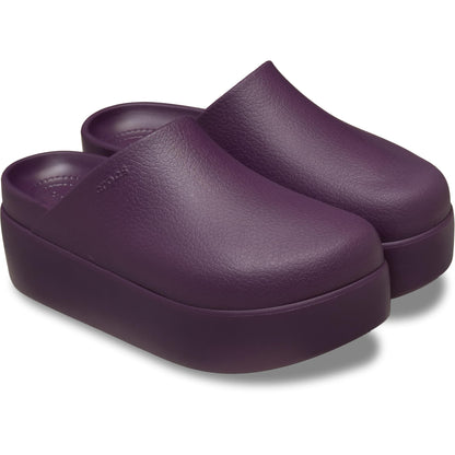 Crocs Women's Dylan Platform Clog, Mule Platform Shoes for Women, Plush Plum