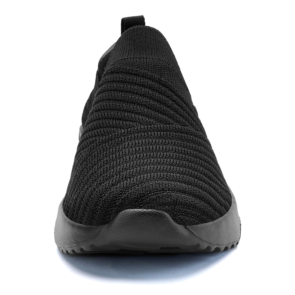 PPQ Womens Slip On Walking Shoes-Lightweight Comfort Breathable Travel Slip in Sneakers All Black