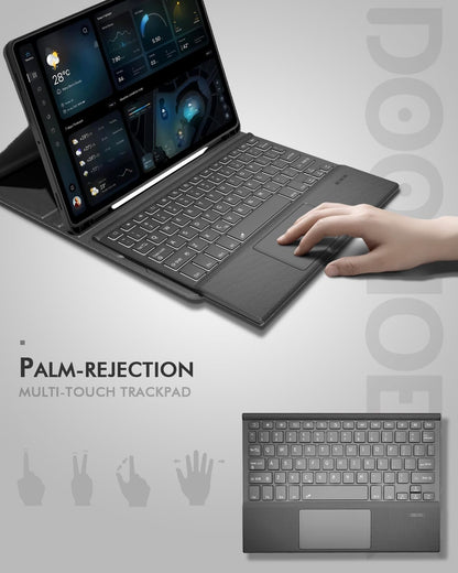 Doohoeek Funda con Teclado para Samsung Galaxy Tab S10 Lite (10.9 Pulgadas)