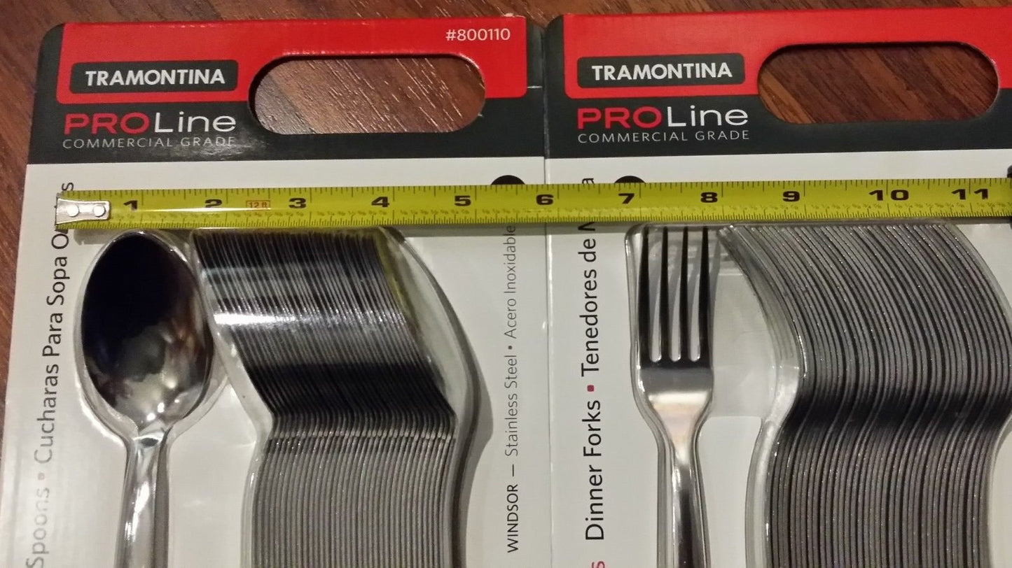 Tramontina Pro Line Set de Tenedores y Cucharas Soperas (72 Piezas)