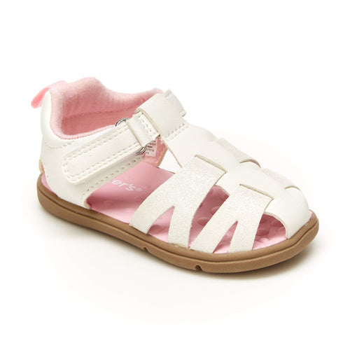 Every Step Girls Adalyn First Walker Shoe, White