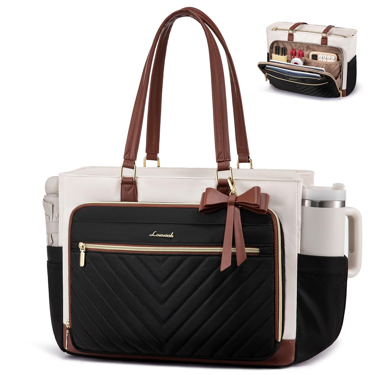 LOVEVOOK Bolso Tote para Maestras y Enfermeras (Laptop)