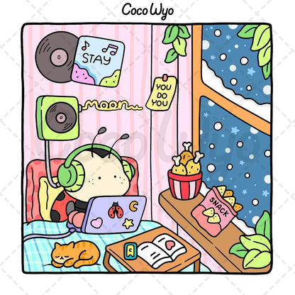 Libro de Colorear Cozy Friends (Animales Lindos para Adultos y Adolescentes)