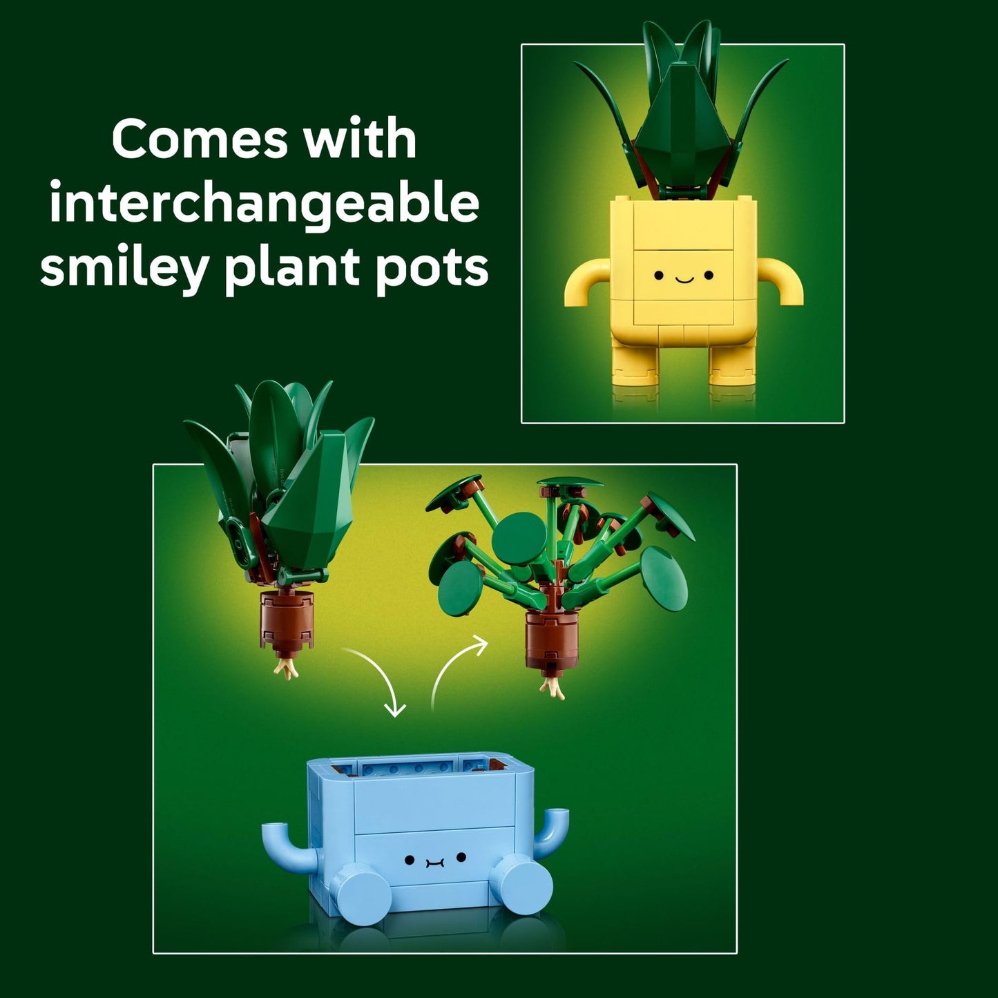 LEGO Botanicals Juguete de Construcción Happy Plants (10349)
