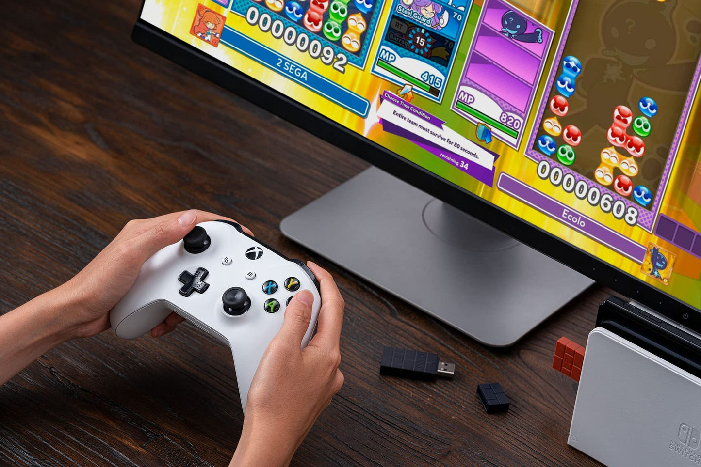 8BitDo Adaptador Inalámbrico USB 2 (Negro)