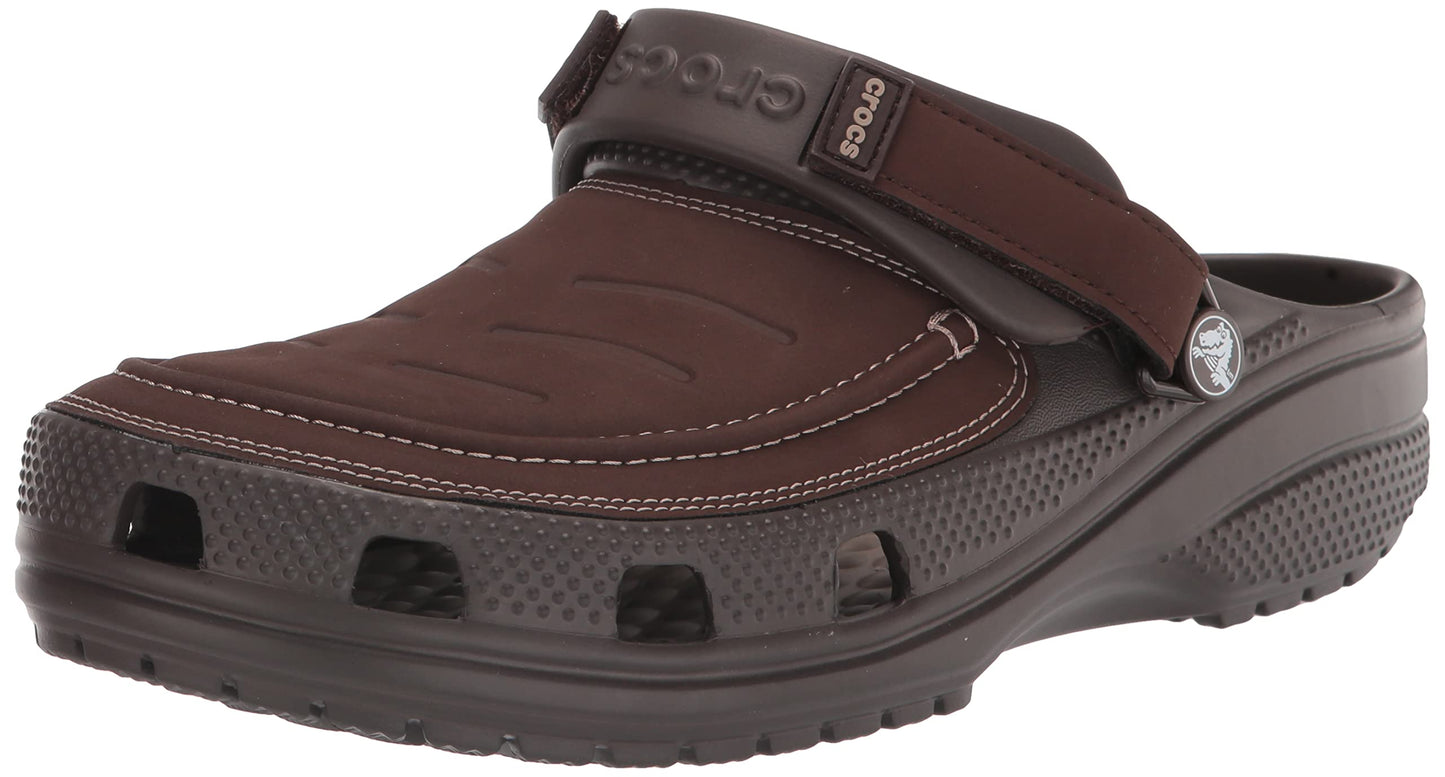 Crocs Men's Yukon Vista II LiteRide Clogs, Espresso/Mushroom